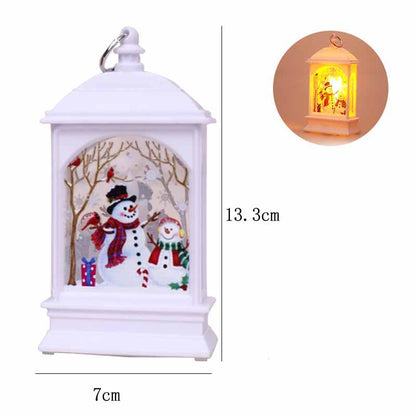 Christmas Elderly Snowman Elk Decoration Night Light