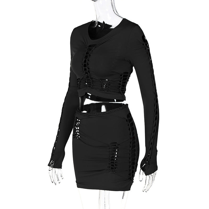 a black dress on a mannequin