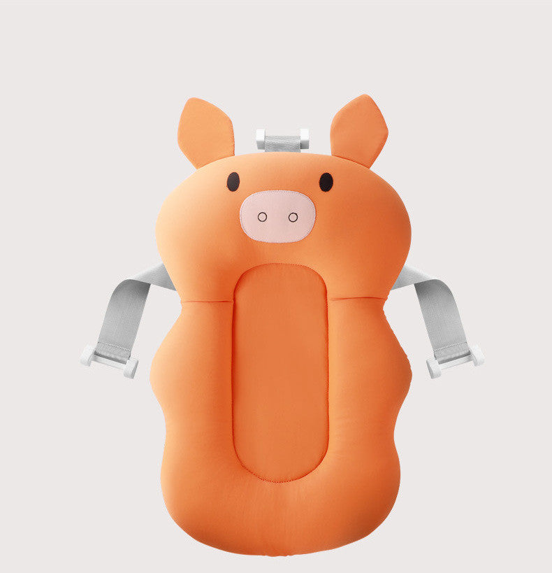 a baby seat cover with a pig face