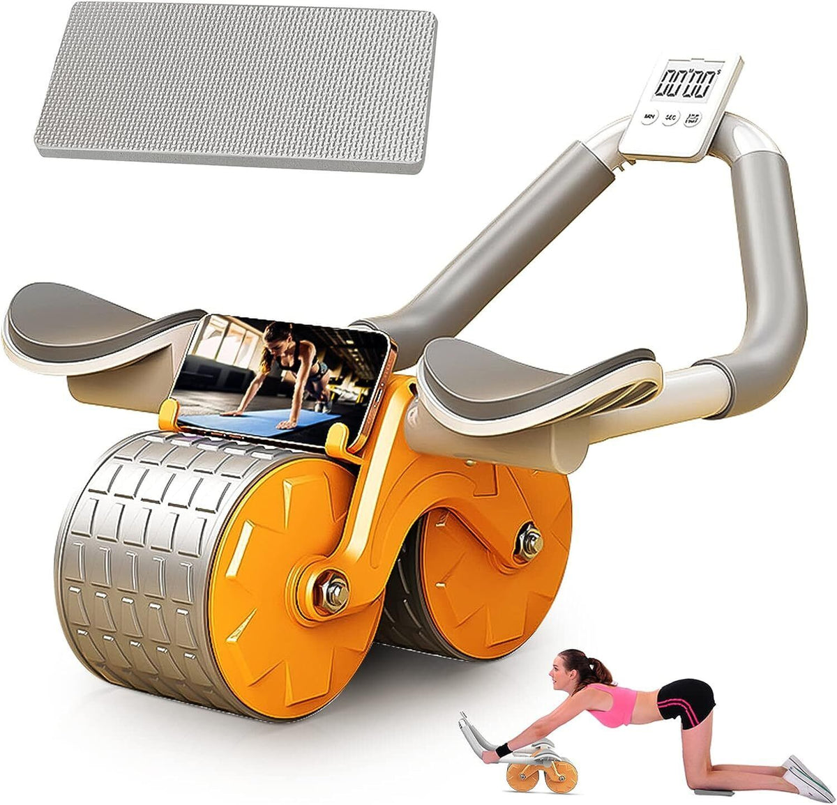 a woman doing a workout