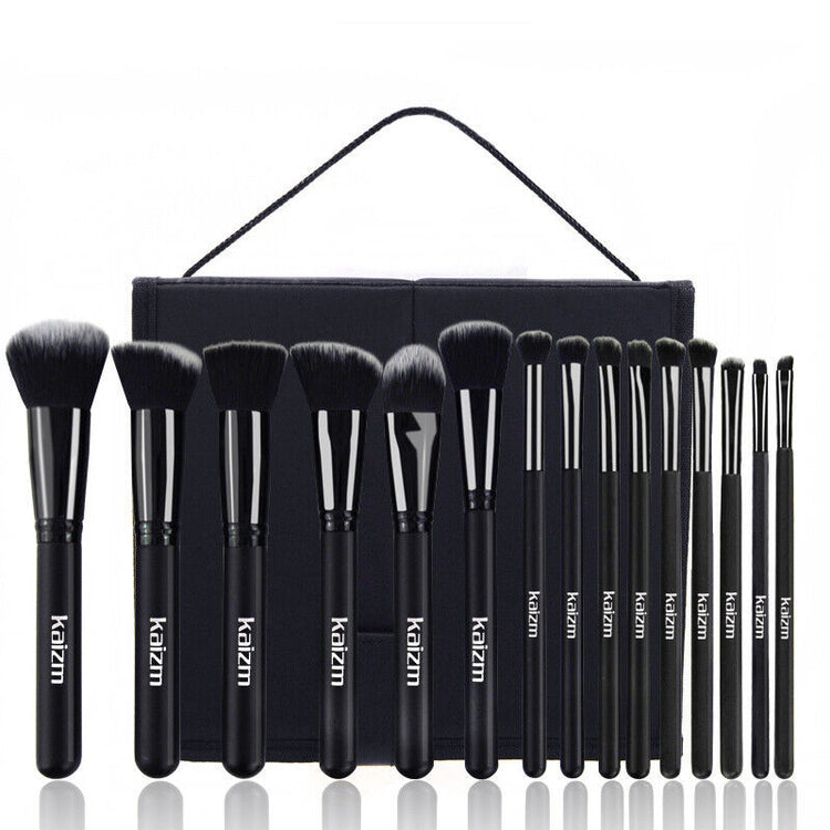 a group of makeup brushes
