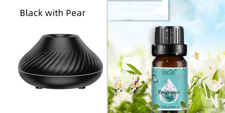 a black object next to a bottle