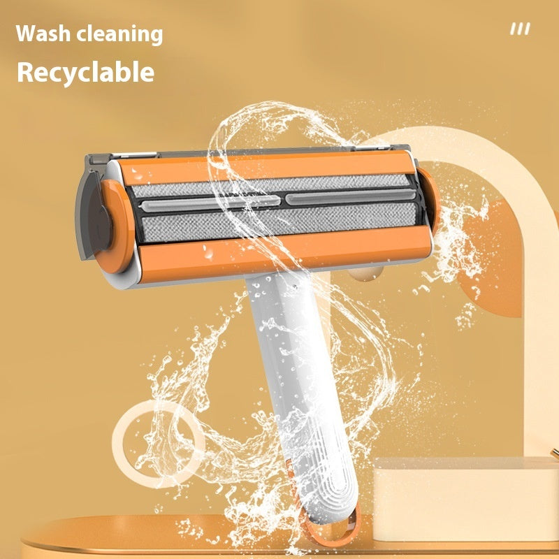 a device with a white handle