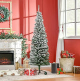 6-Foot Snow-Flocked Artificial Christmas Tree
