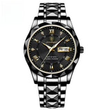 Men's Luminous Quartz Watch with Dual Calendar
