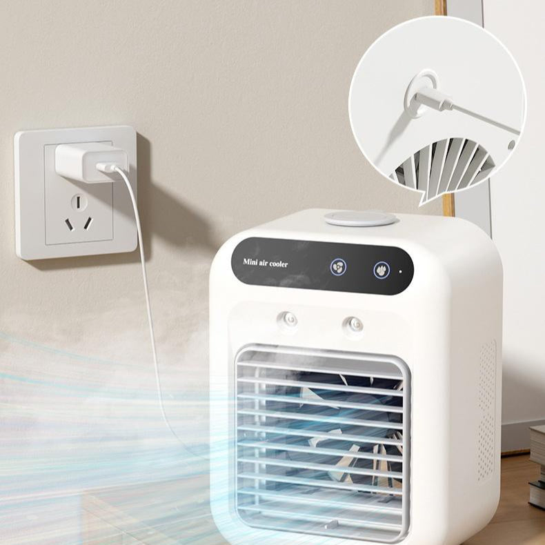 a white square heater with a vent