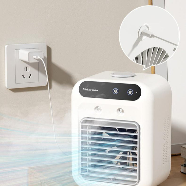 a white square heater with a vent