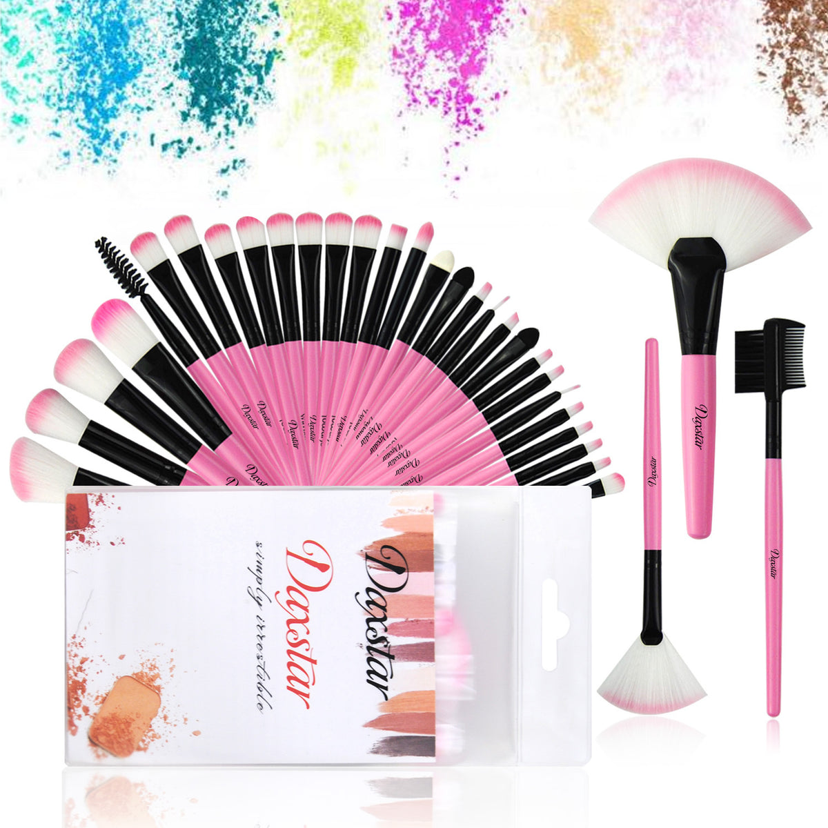 a group of makeup brushes