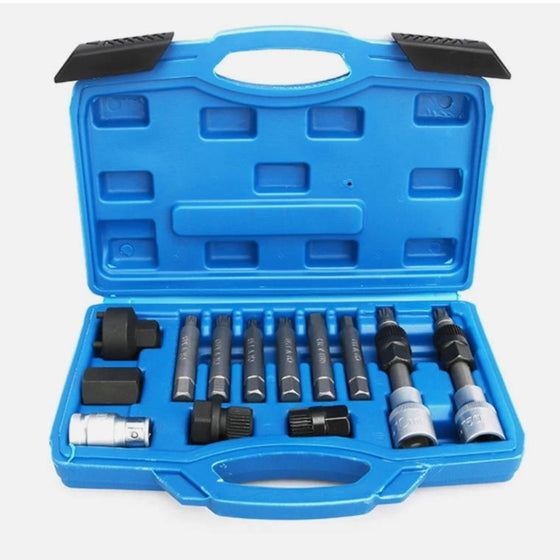Support Pan European-13PCS Alternator Tool Set Including Bit Adapter For Various Vehicles