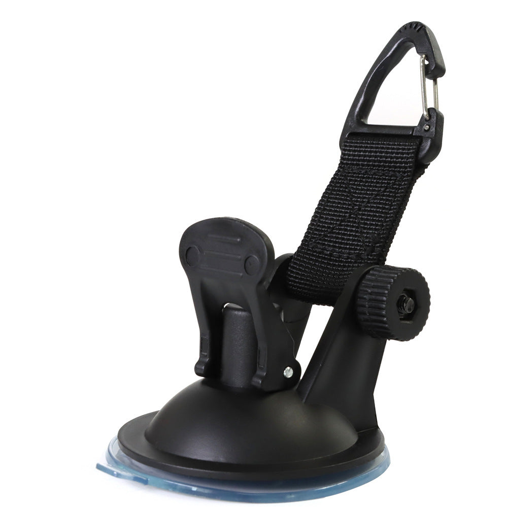 a black suction cup with a strap attached to it