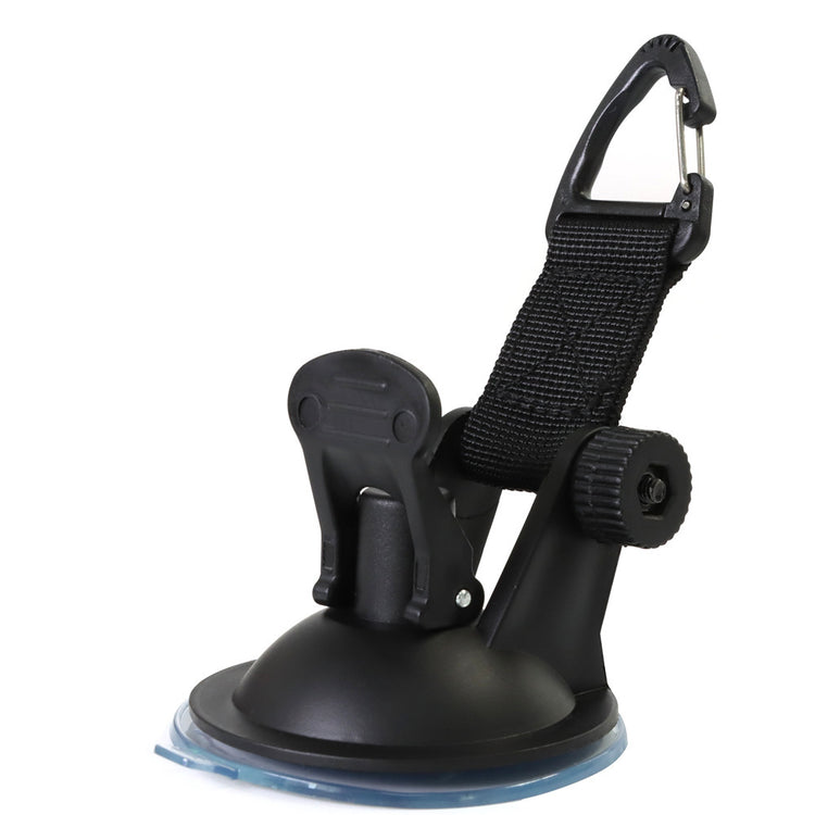 a black suction cup with a strap attached to it
