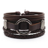 Men's Vintage Braided Leather Bracelet