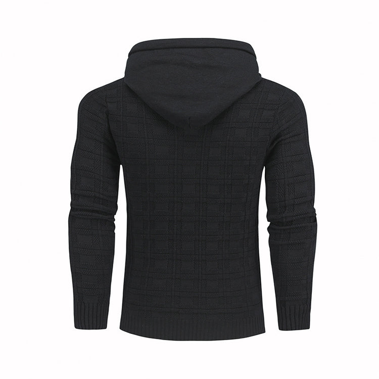 a black sweater with a hood