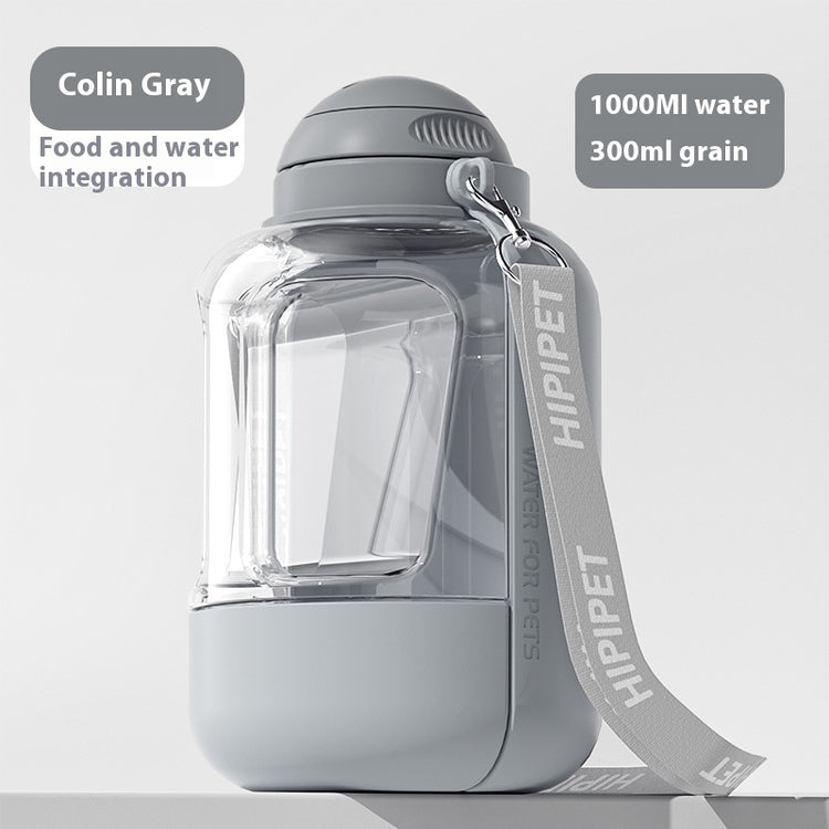 a water bottle with a strap