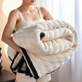 Double-Sided Plush Rabbit-Fur-Feel Blanket