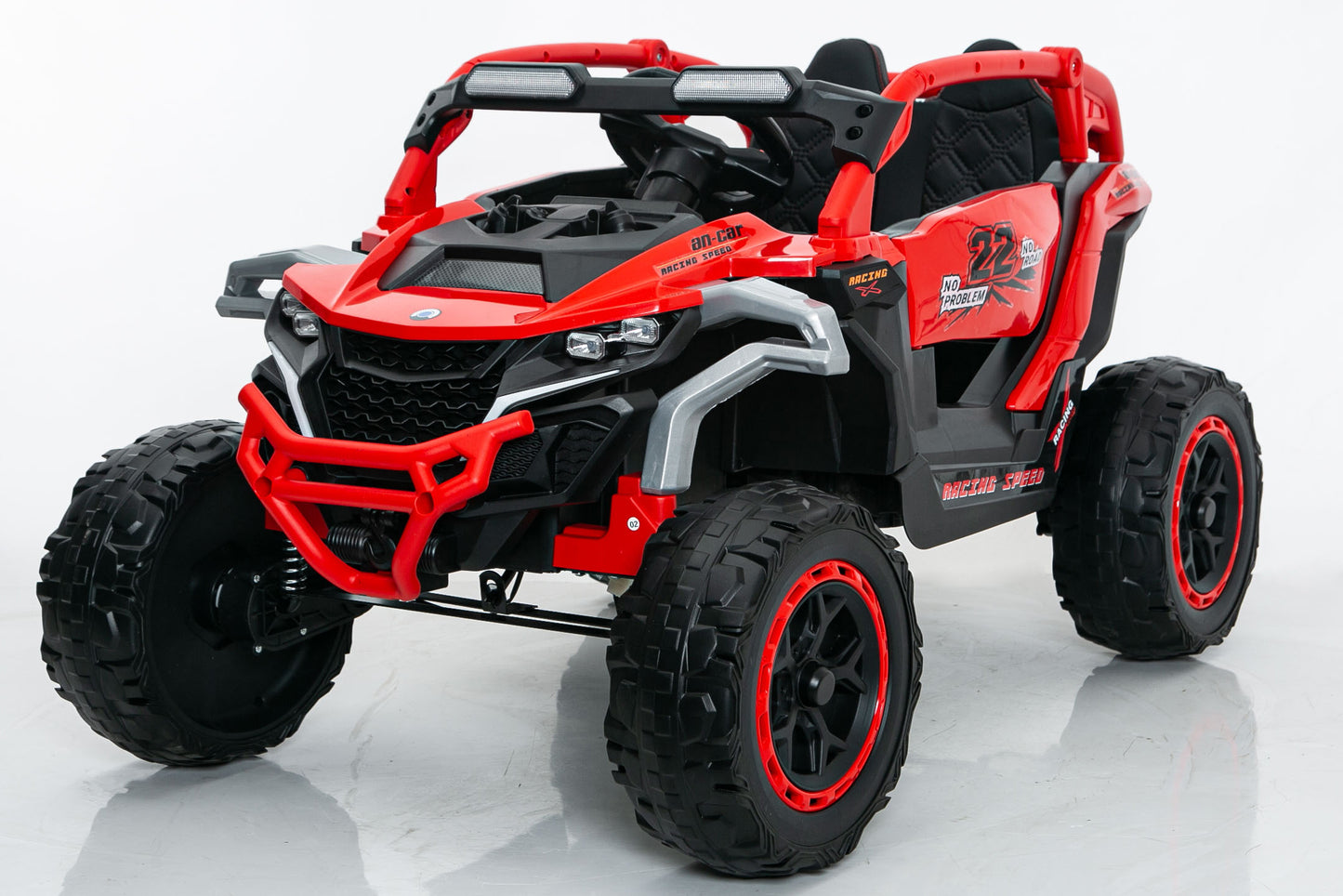Ride On Models Truck Car 12V Kids Electric Vehicles, Remote Control, Front & Rear Shock Suspension, 2 Seater UTV, Flashlights And A Built-in Music Player, For Age 3-6 Years Old