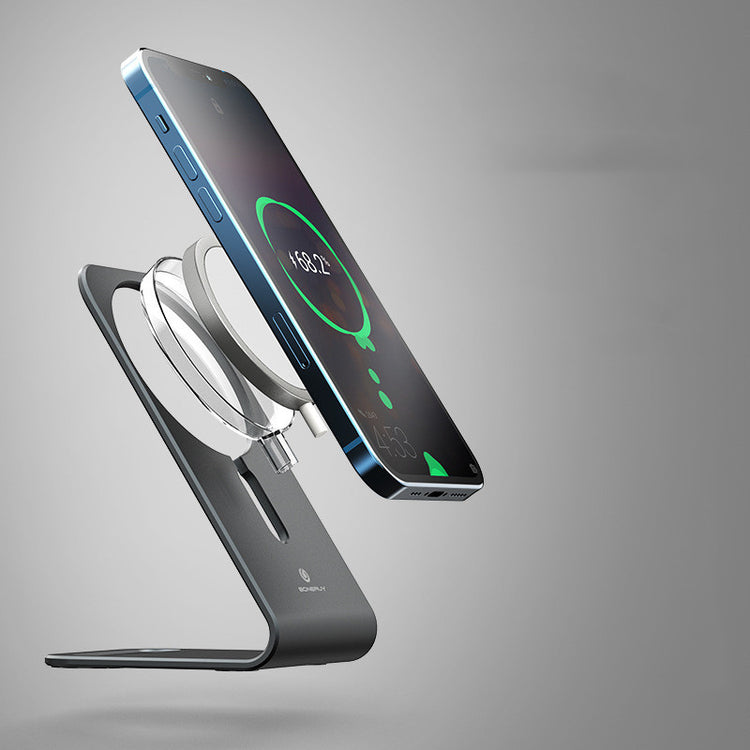 a phone on a stand