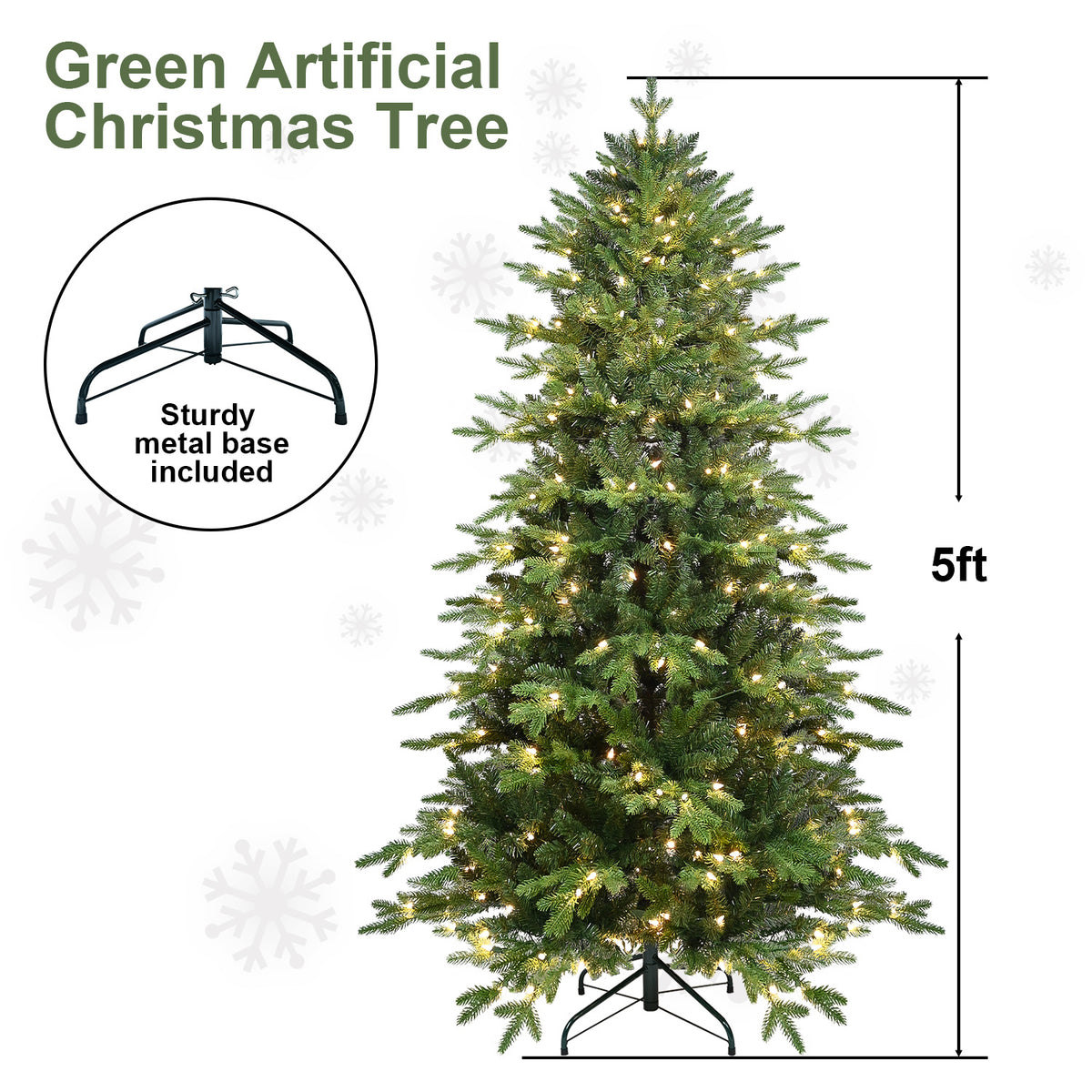 a tall artificial christmas tree with lights