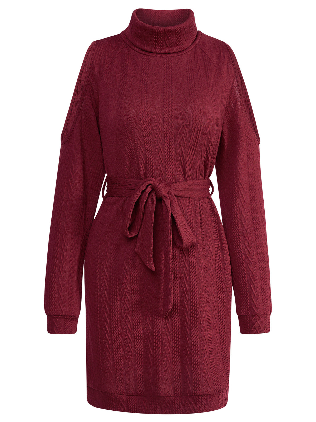 a red dress with a tie