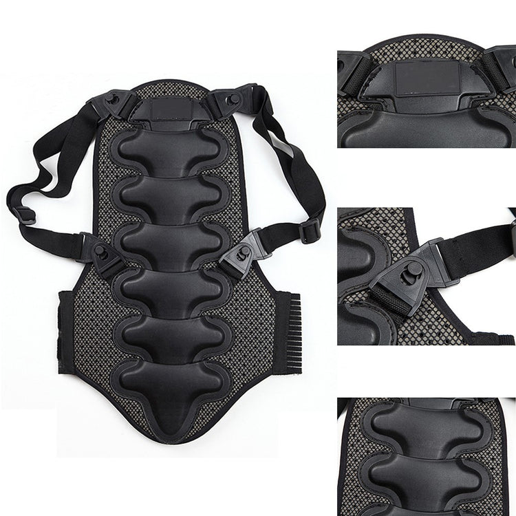 a black vest with straps