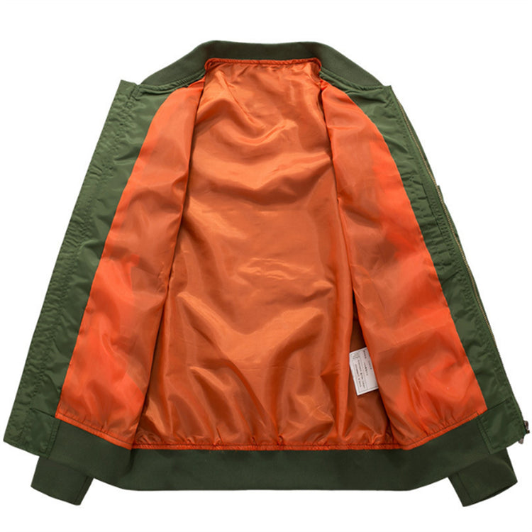 a green and orange jacket
