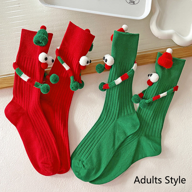a group of socks with eyes on them