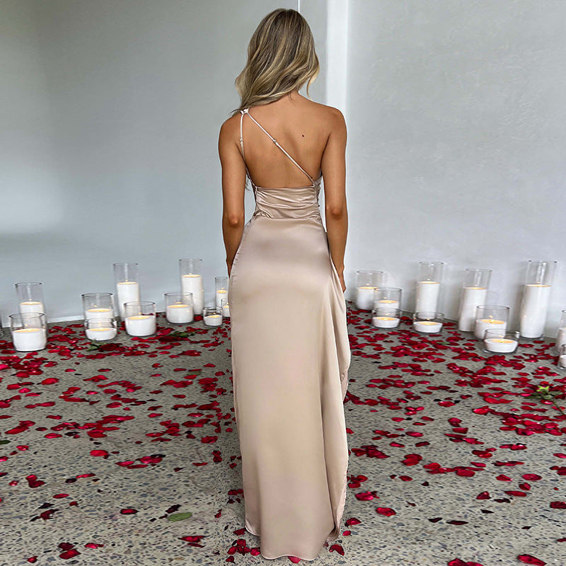 a woman in a dress