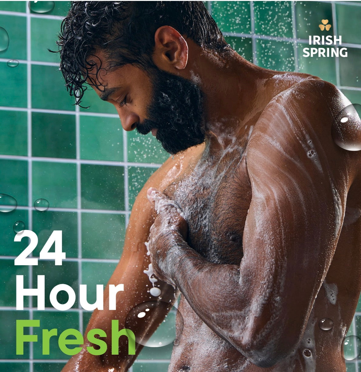 a man taking a shower