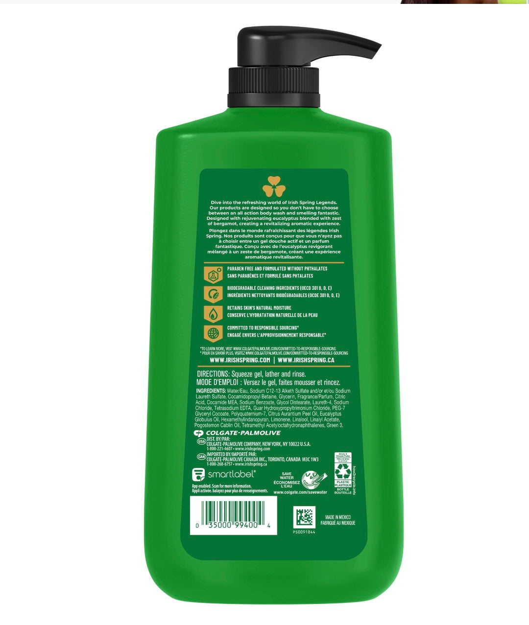 a green bottle with a black dispenser