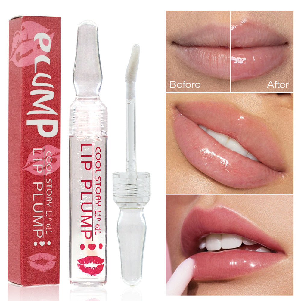 a close up of a lip plump