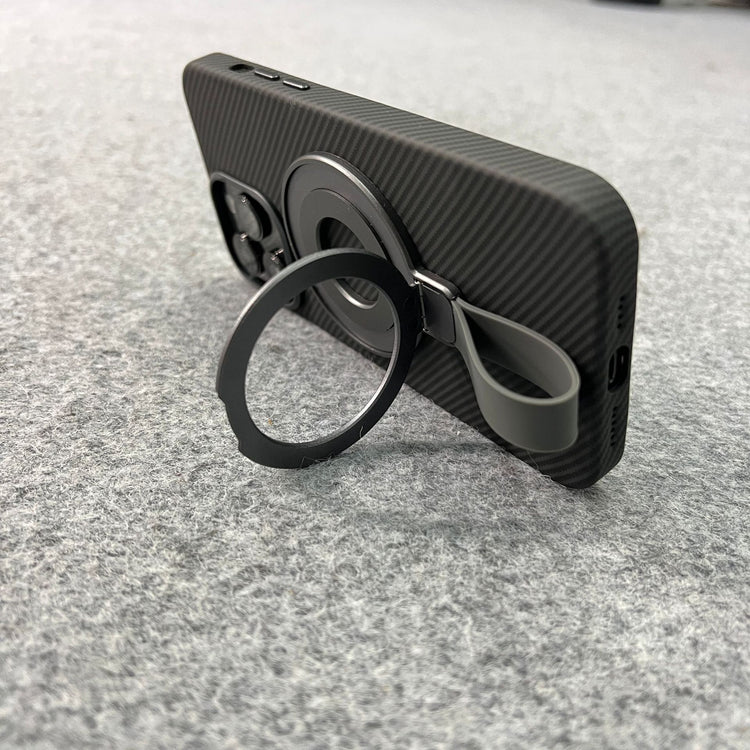 a phone with a ring on it