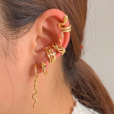 Gold-Tone Snake Ear Cuffs – No Piercing Required