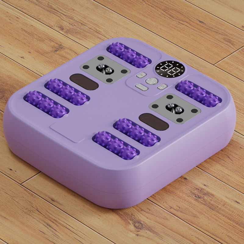 a purple square device with buttons and buttons