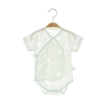 Onesie Short Sleeve Baby Summer Thin Triangle Rompers