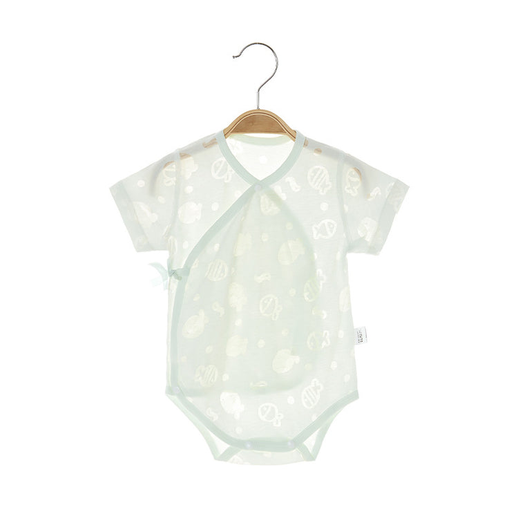 a baby clothes on a swinger