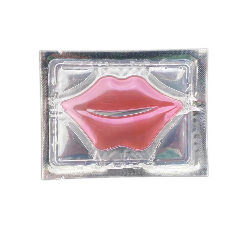 a plastic package with a pink lips
