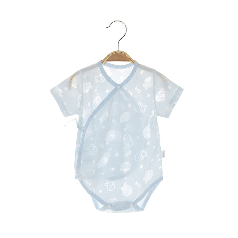 a baby clothes on a swinger