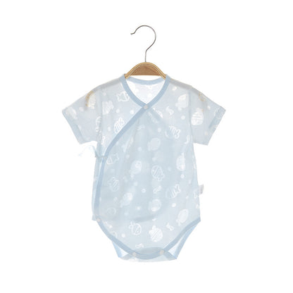 Onesie Short Sleeve Baby Summer Thin Triangle Rompers