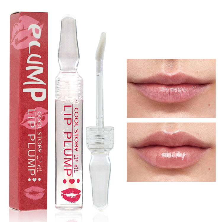 a close up of a lip plump