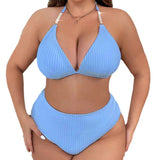 Women's Plus-Size Halter Swimsuit