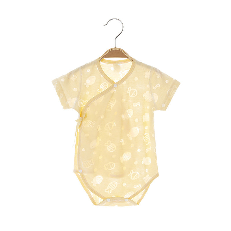 a baby clothes on a swinger