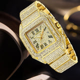 PINTIME Men's Square Quartz Watch