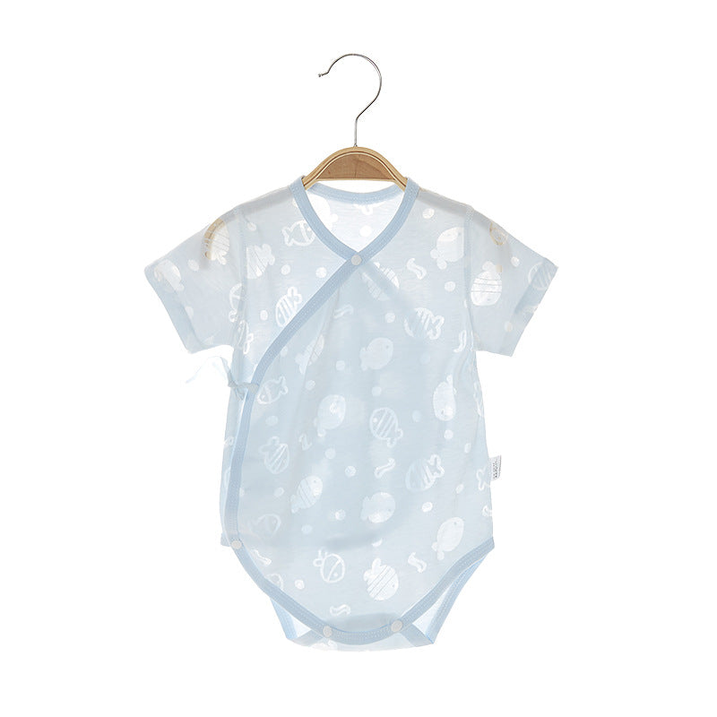 a baby clothes on a swinger