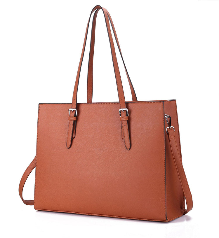 a brown purse with straps