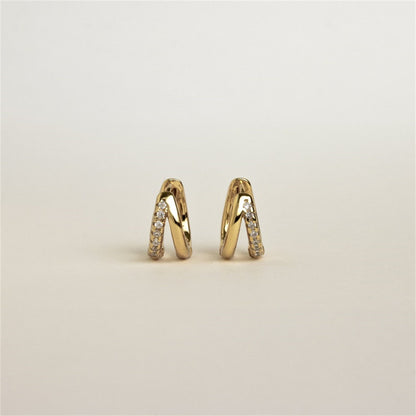 Women's Fashion Electroplated Zircon Earrings
