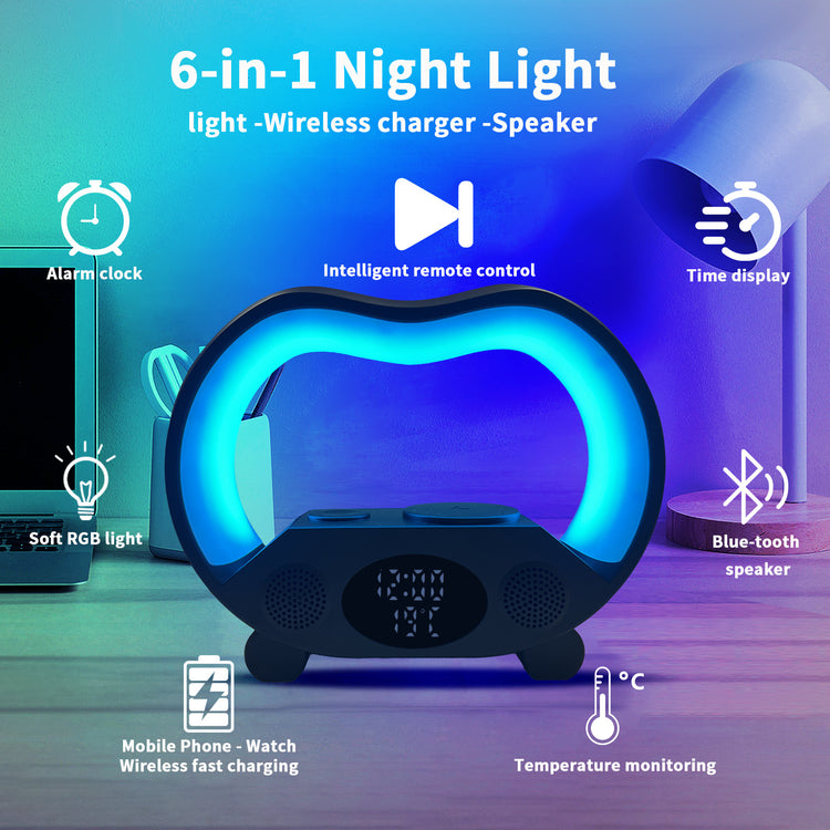 a device with blue lights