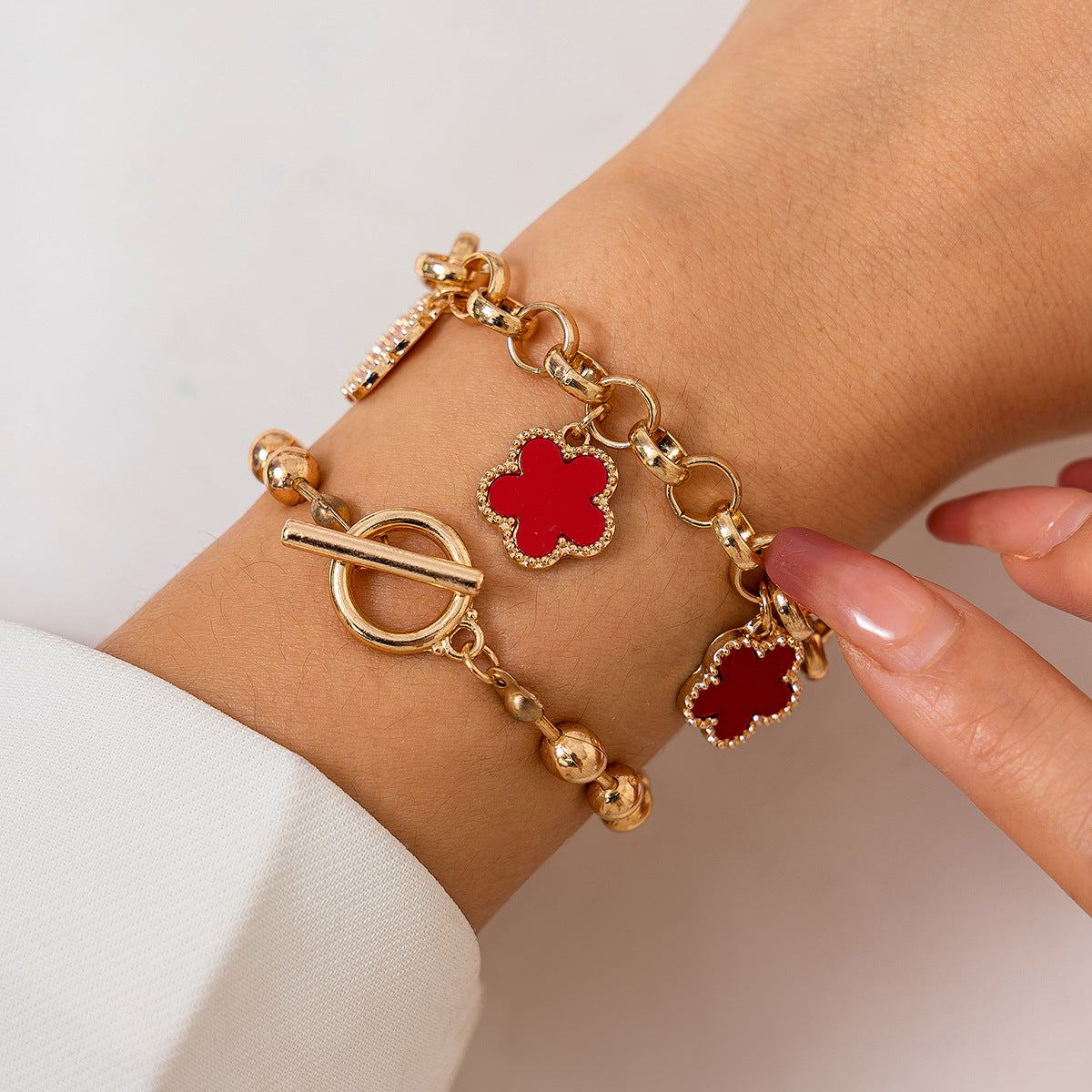 a person wearing a bracelet