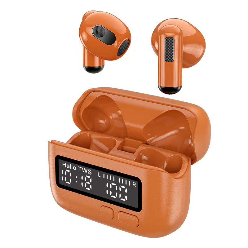 an orange earbuds case