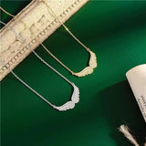 Angel Wings Pendant Necklace in 925 Sterling Silver