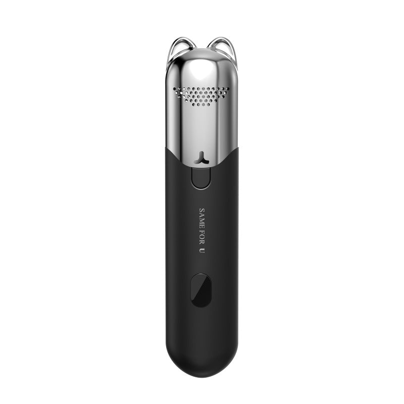 a black and silver device